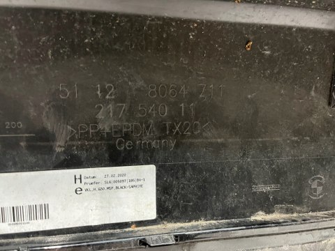 BMW 5 G30 SEDAN M PAKIET ZDERZAK TYŁ TYLNY ORG BMW 5 G30 SEDAN M PAKIET ZDERZAK TYŁ TYLNY ORG