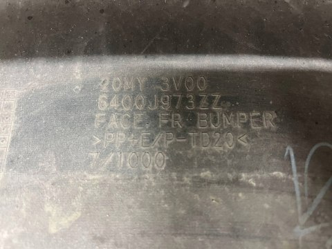 Mitsubishi Space Star 2020 ZDERZAK PRZEDNI PRZÓD ORG 6400J973ZZ ORG 24H FV Mitsubishi Space Star 2020 ZDERZAK PRZEDNI PRZÓD ORG 6400J973ZZ ORG 24H FV