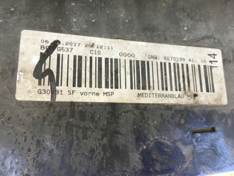 BMW 5er G30 G31 M paket Original Stoßstange vorne front bumper bg25 BMW 5er G30 G31 M paket Original Stoßstange vorne front bumper bg25