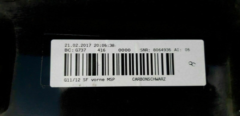 BMW 7er G11 G12 M paket Stoßstange vorne Original bw27 BMW 7er G11 G12 M paket Stoßstange vorne Original bw27