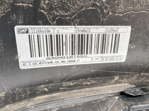 BMW 5er G30 Limousine M paket Stoßstange hinten rear bumper Original BMW 5er G30 Limousine M paket Stoßstange hinten rear bumper Original